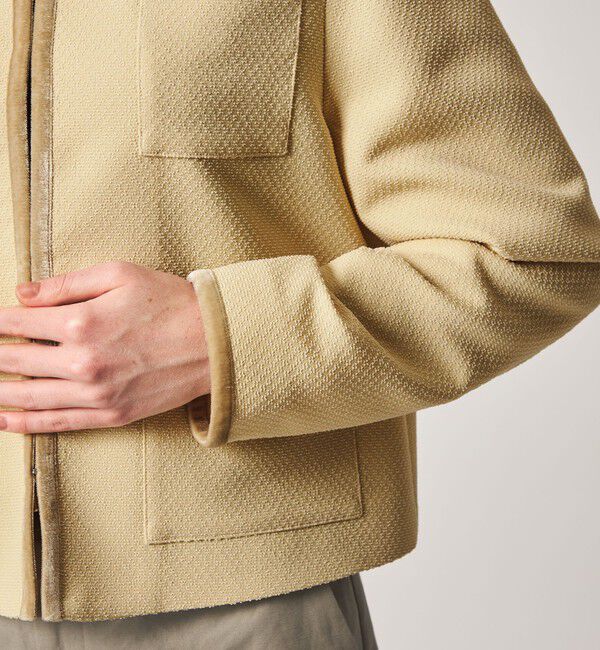 STEVEN ALAN「＜Steven Alan＞ジャガード ブルゾン」|ノーカラージャケット|