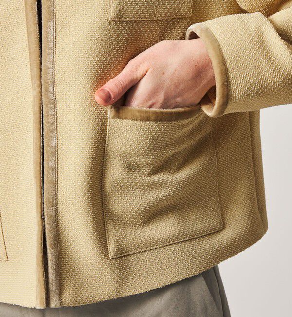 STEVEN ALAN「＜Steven Alan＞ジャガード ブルゾン」|ノーカラージャケット|