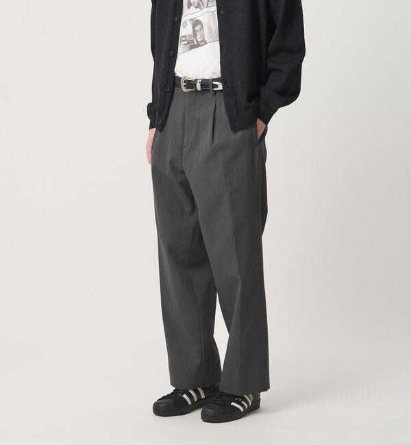 BEAUTY&YOUTH UNITED ARROWS「エアロ ツイル 1プリーツ スラックス NO.9」|チノ|