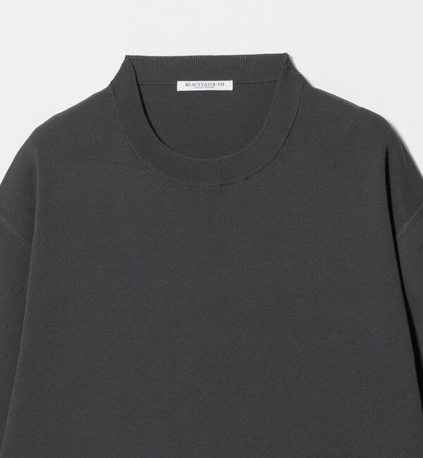 BEAUTY&YOUTH UNITED ARROWS「コットンポリエステル ハーフスリーブ ニットプルオーバー ウォッシャブル」|ニット・セーター|