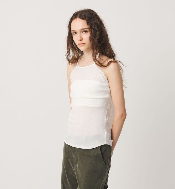 ATTISESSION「＜ATTISESSION＞コットンカシミヤ ホルターネックカットソー」|Tシャツ・カットソー|