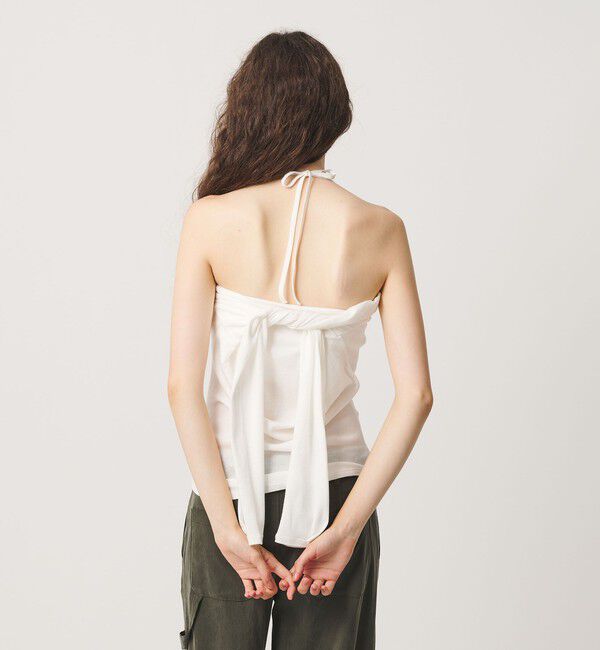 ATTISESSION「＜ATTISESSION＞コットンカシミヤ ホルターネックカットソー」|Tシャツ・カットソー|