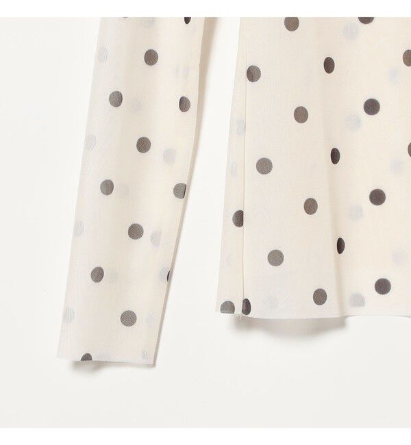 Demi-Luxe BEAMS 「BAUM UND PFERDGARTEN / JODIE メッシュ ドット カットソー」|Tシャツ・カットソー|