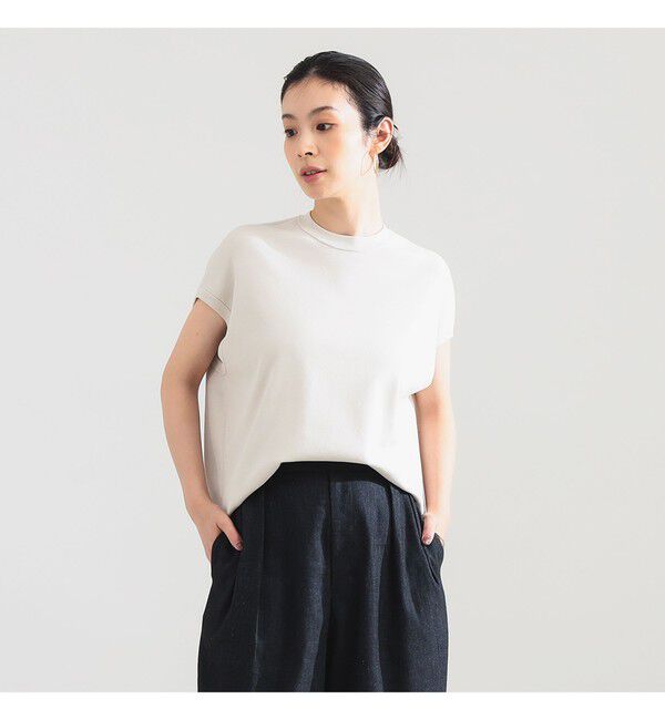 Demi-Luxe BEAMS 「AK+1 / 総針 ノースリーブ フォルム プルオーバー」|ニット・セーター|
