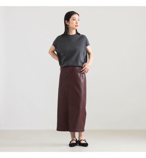 Demi-Luxe BEAMS 「AK+1 / 総針 ノースリーブ フォルム プルオーバー」|ニット・セーター|