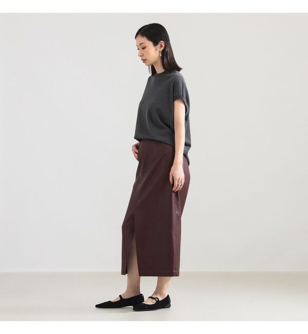 Demi-Luxe BEAMS 「AK+1 / 総針 ノースリーブ フォルム プルオーバー」|ニット・セーター|