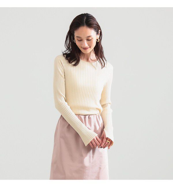 Demi-Luxe BEAMS 「16ゲージ ワイドリブ ニット」|ニット・セーター|