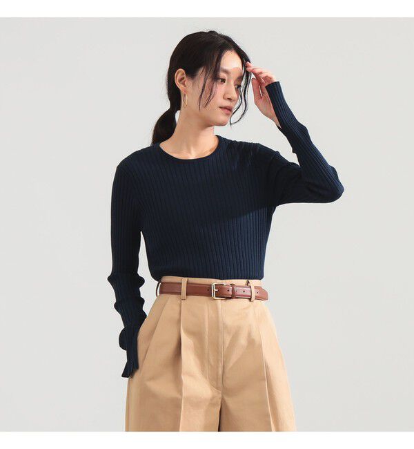 Demi-Luxe BEAMS 「16ゲージ ワイドリブ ニット」|ニット・セーター|