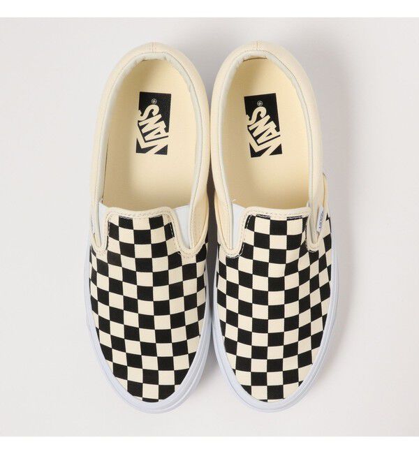 BEAMS「VANS / SLIP-ON REISSUE 98 LX CHECKERBOARD BLACK/OFF WHITE」|スニーカー|