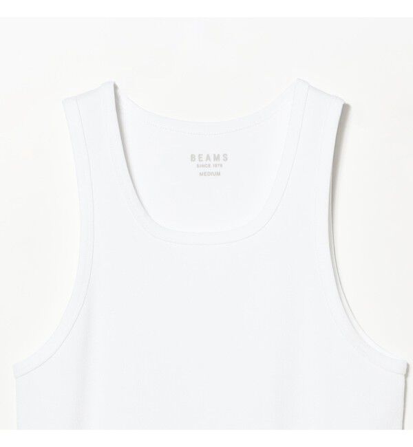 BEAMS「New Rib Tank Top」|タンクトップ|