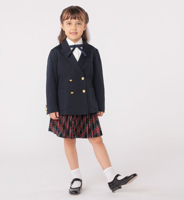 SHIPS KIDS「SHIPS KIDS:110～130cm / チェック プリーツ スカート」|フレア|