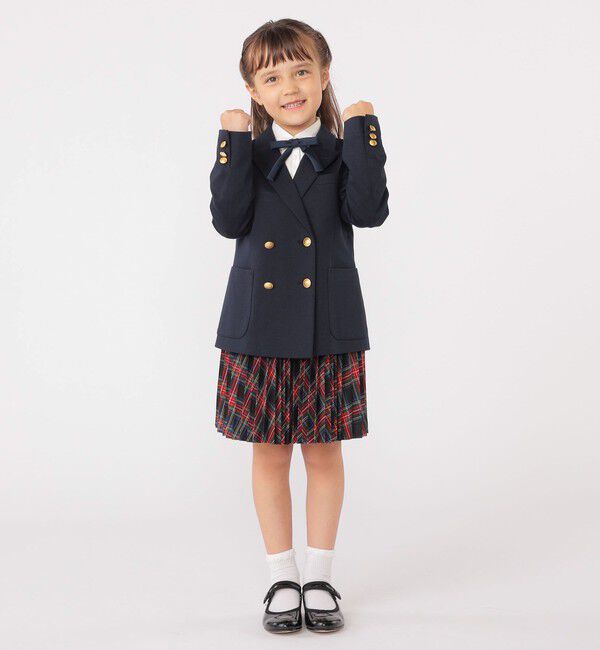 SHIPS KIDS「SHIPS KIDS:110～130cm / チェック プリーツ スカート」|フレア|