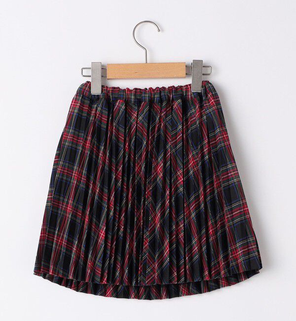 SHIPS KIDS「SHIPS KIDS:110～130cm / チェック プリーツ スカート」|フレア|