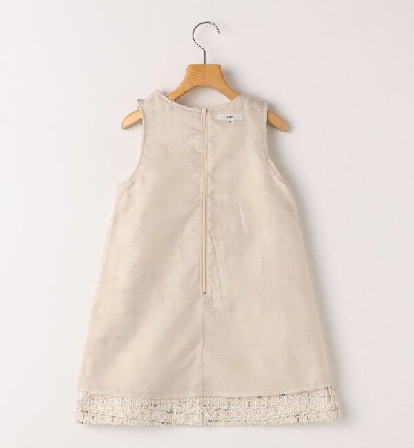SHIPS KIDS「SHIPS KIDS:90cm / ツイード ジャンパー ワンピース」|ワンピース|