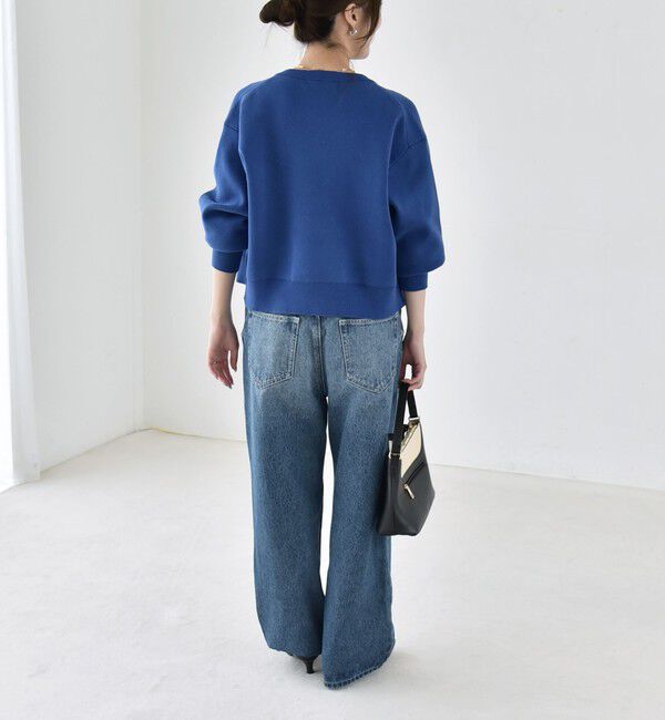 quaranciel「《一部追加予約》quaranciel:〈手洗い可能〉ノーカラー ダブル ボタン ジャケット カーディガン」|カーディガン|