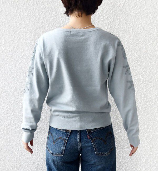 SHIPS for women「【WEB限定】〈手洗い可能〉ショルダー レース コンビ ニット プルオーバー」|ニット・セーター|
