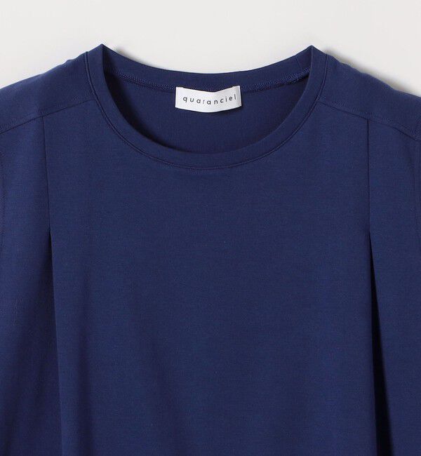 quaranciel「quaranciel:〈接触冷感/汗染み防止加工/洗濯機可能〉クルー ノースリーブ TEE」|Tシャツ・カットソー|