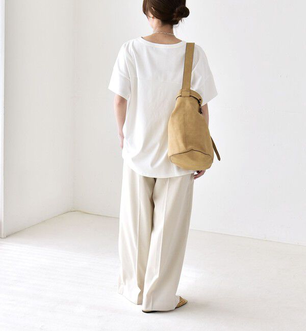 quaranciel「quaranciel:〈接触冷感/汗染み防止加工/洗濯機可能〉CAT プリント TEE」|Tシャツ・カットソー|