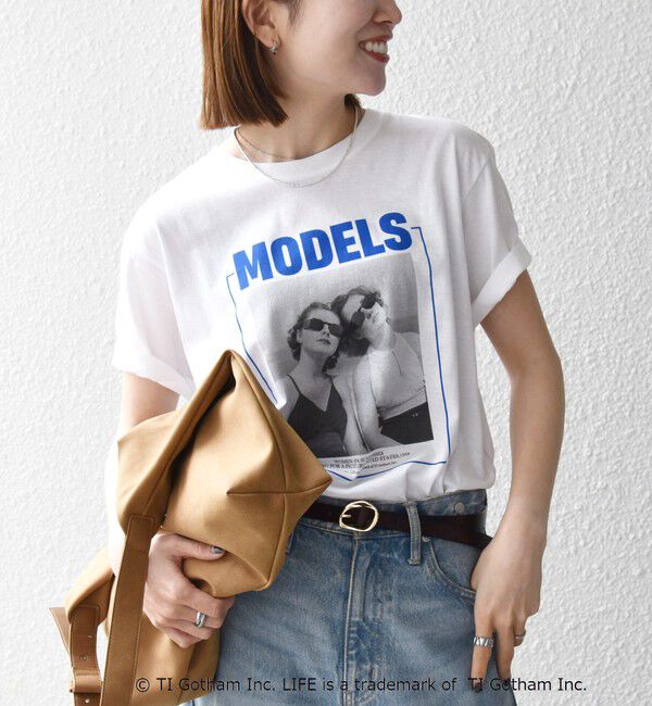 SHIPS any「GOOD ROCK SPEED:〈洗濯機可能〉LPC ロゴ フォト プリント TEE」|Tシャツ・カットソー|