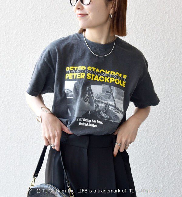 SHIPS any「GOOD ROCK SPEED:〈洗濯機可能〉LPC ロゴ フォト プリント TEE」|Tシャツ・カットソー|