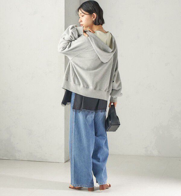 SHIPS for women「《予約》SHIPS NINE CASE:〈洗濯機可能〉RUSSELL 裏毛 HOODIE」|パーカー|