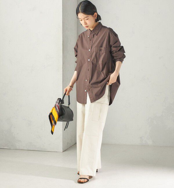 SHIPS for women「《予約》SHIPS NINE CASE:〈洗濯機可能〉製品染め シャツ」|シャツ・ブラウス|
