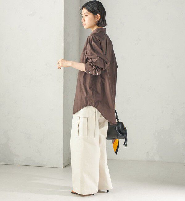 SHIPS for women「《予約》SHIPS NINE CASE:〈洗濯機可能〉製品染め シャツ」|シャツ・ブラウス|