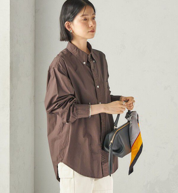 SHIPS for women「《予約》SHIPS NINE CASE:〈洗濯機可能〉製品染め シャツ」|シャツ・ブラウス|