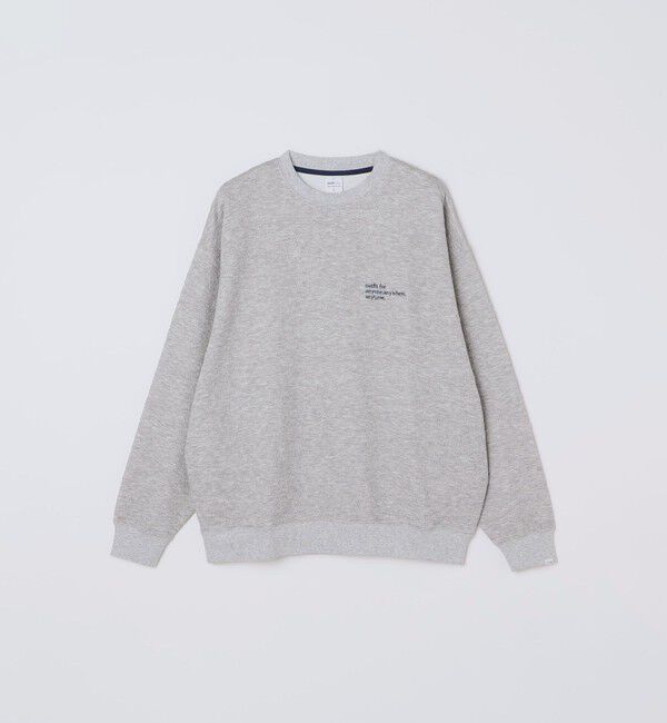 SHIPS any「SHIPS any:〈洗濯機可能〉フクレ  ジャカード  ロゴ 刺繍 サイドポケットTシャツ(ロンT)◆」|Tシャツ・カットソー|