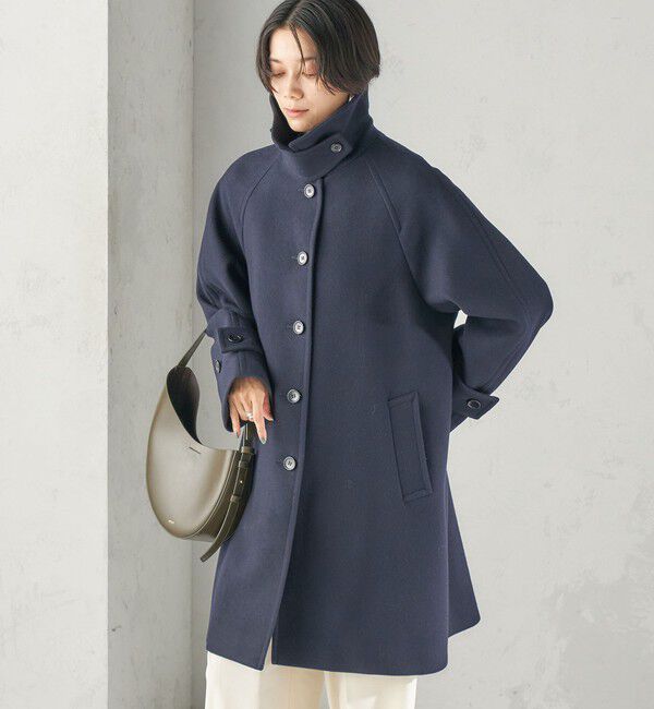 SHIPS for women「《予約》ウール メルトン ステンカラー テント コート」|ステンカラーコート|