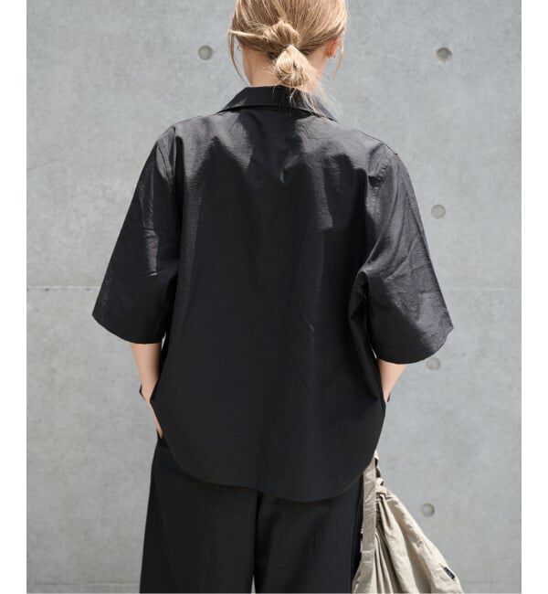 OUTDOOR PRODUCTS Usual Things「リネンブレンドオープンカラーシャツ セットアップ対応」|シャツ・ブラウス|
