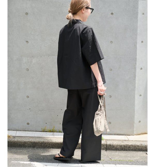 OUTDOOR PRODUCTS Usual Things「リネンブレンドオープンカラーシャツ セットアップ対応」|シャツ・ブラウス|