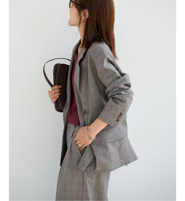 OUTDOOR PRODUCTS Usual Things「≪予約≫ORDINARY CHECK DOUBLE JACKETセットアップ対応」|テーラードジャケット|