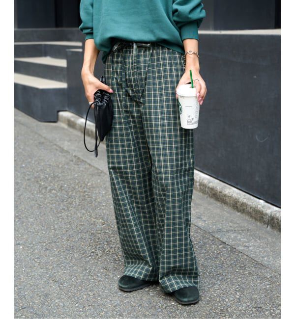 OUTDOOR PRODUCTS Usual Things「≪予約≫COTTON CHECK PAJAMA PT」|スラックス|