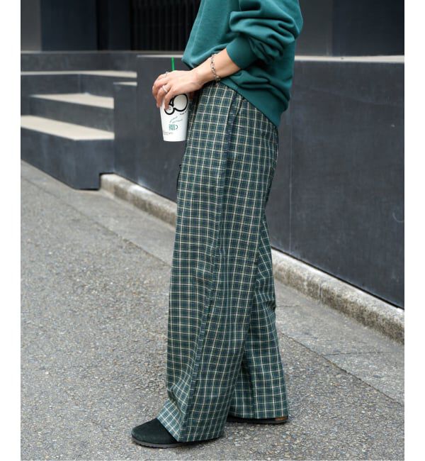 OUTDOOR PRODUCTS Usual Things「≪予約≫COTTON CHECK PAJAMA PT」|スラックス|
