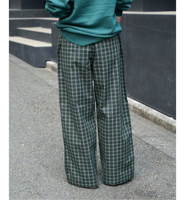 OUTDOOR PRODUCTS Usual Things「≪予約≫COTTON CHECK PAJAMA PT」|スラックス|