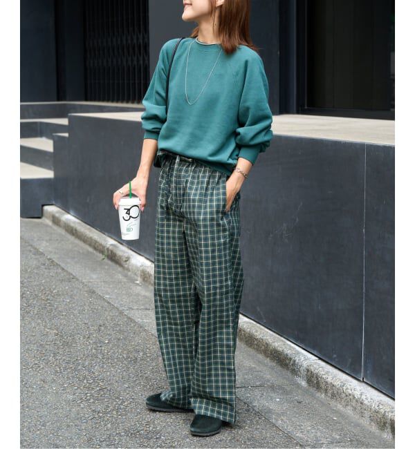 OUTDOOR PRODUCTS Usual Things「≪予約≫COTTON CHECK PAJAMA PT」|スラックス|