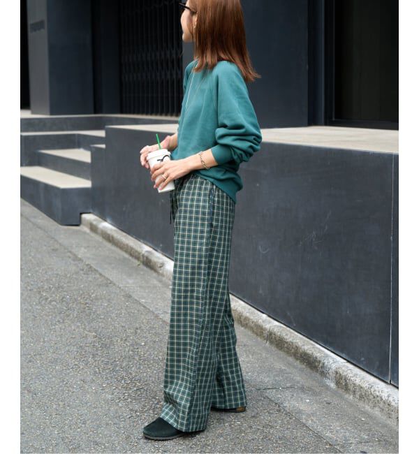 OUTDOOR PRODUCTS Usual Things「≪予約≫COTTON CHECK PAJAMA PT」|スラックス|