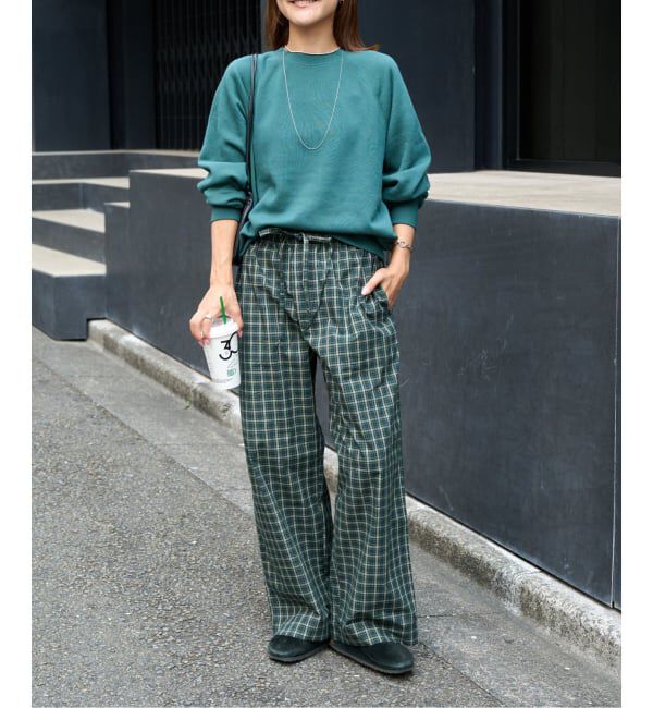 OUTDOOR PRODUCTS Usual Things「≪予約≫COTTON CHECK PAJAMA PT」|スラックス|