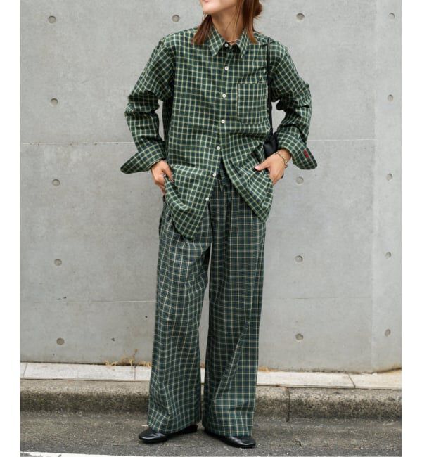 OUTDOOR PRODUCTS Usual Things「≪予約≫COTTON CHECK PAJAMA PT」|スラックス|