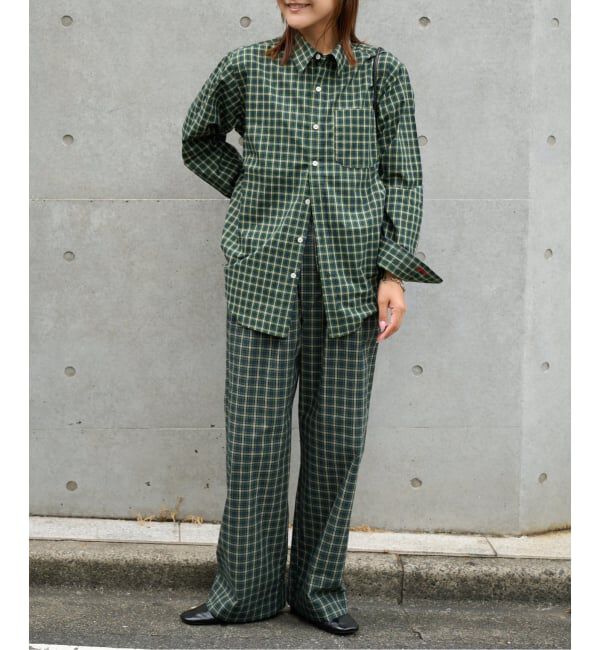 OUTDOOR PRODUCTS Usual Things「≪予約≫COTTON CHECK PAJAMA PT」|スラックス|