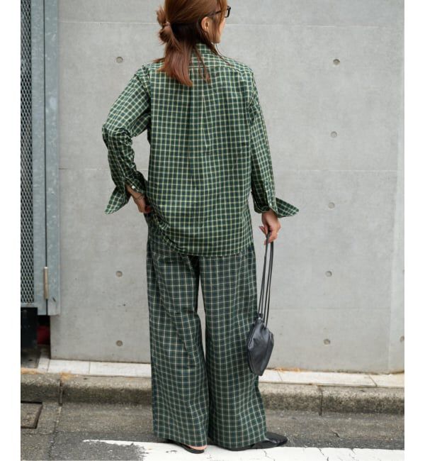 OUTDOOR PRODUCTS Usual Things「≪予約≫COTTON CHECK PAJAMA PT」|スラックス|