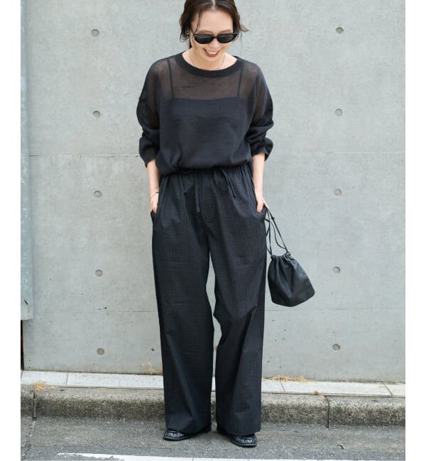 OUTDOOR PRODUCTS Usual Things「≪予約≫COTTON CHECK PAJAMA PT」|スラックス|