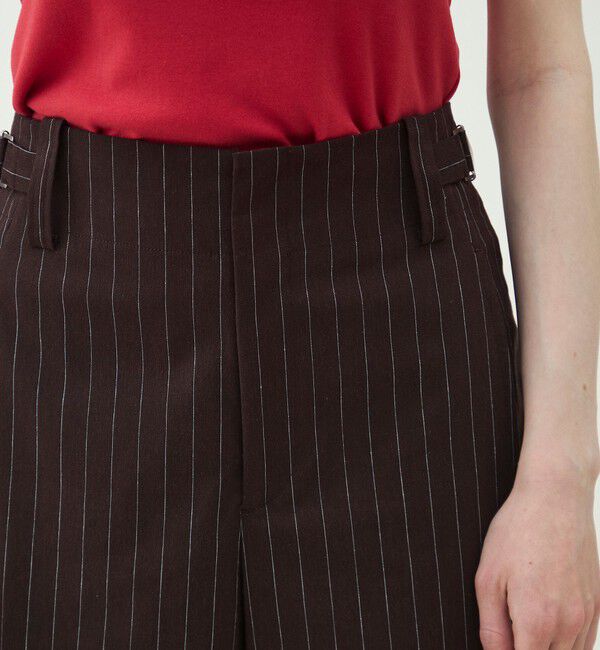 MACPHEE「ナチュラルスラブストレッチ セミワイドパンツ」|その他|