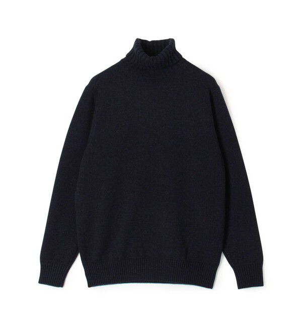 TOMORROWLAND MENS「TOMORROWLAND tricot スーパーファインラムウール タートルネックニット」|ニット・セーター|69 ネイビー