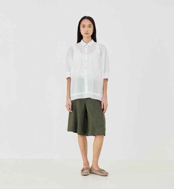 GALERIE VIE「インドコットン ワイドシャツ」|シャツ・ブラウス|