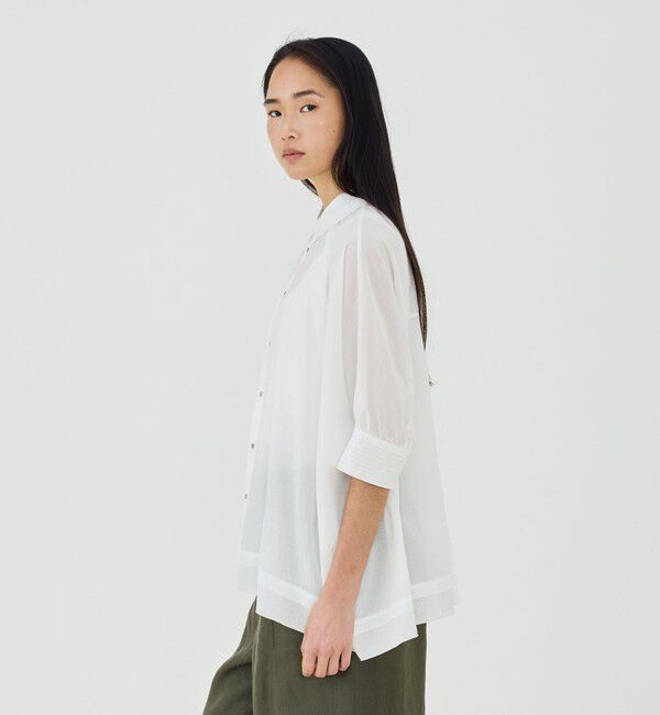 GALERIE VIE「インドコットン ワイドシャツ」|シャツ・ブラウス|