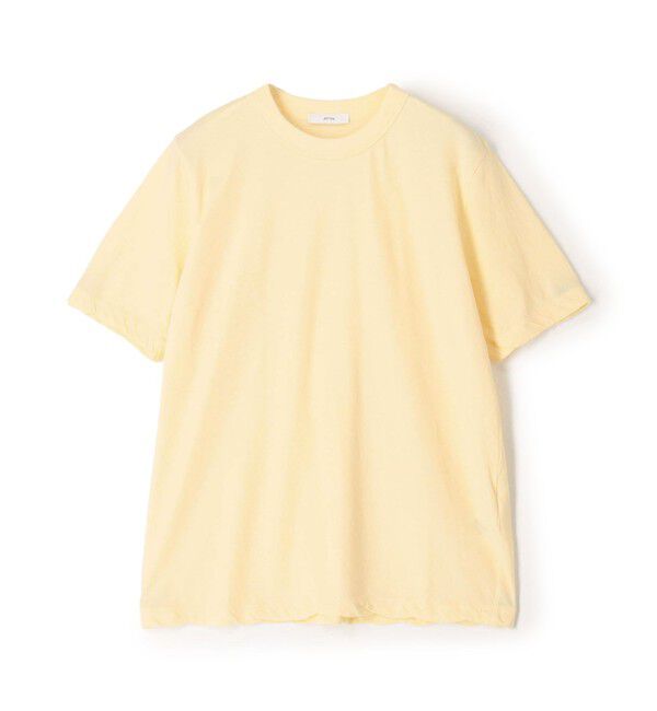 TOMORROWLAND BUYING WEAR「ATON FRESCA SINGLE JERSEY STANDARD ハーフスリーブプルオーバー」|Tシャツ・カットソー|21 ライトイエロー