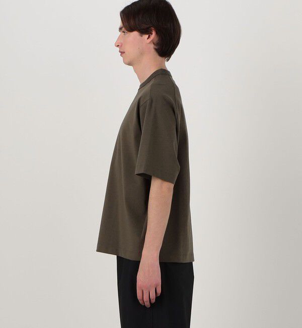 TOMORROWLAND MENS「【接触冷感・吸水速乾】コットンポリエステルポンチ クルーネックTシャツ」|Tシャツ・カットソー|