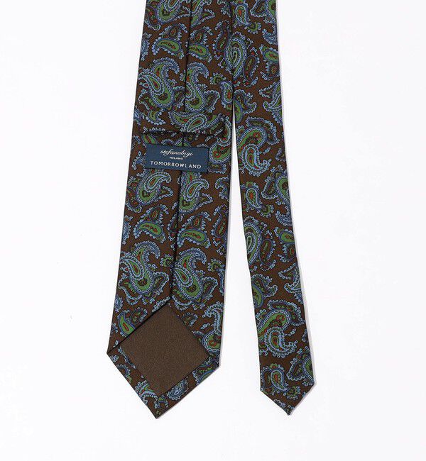 TOMORROWLAND GOODS「STEFANO BIGI シルクプリント ペイズリー柄ネクタイ」|ネクタイ・蝶ネクタイ|